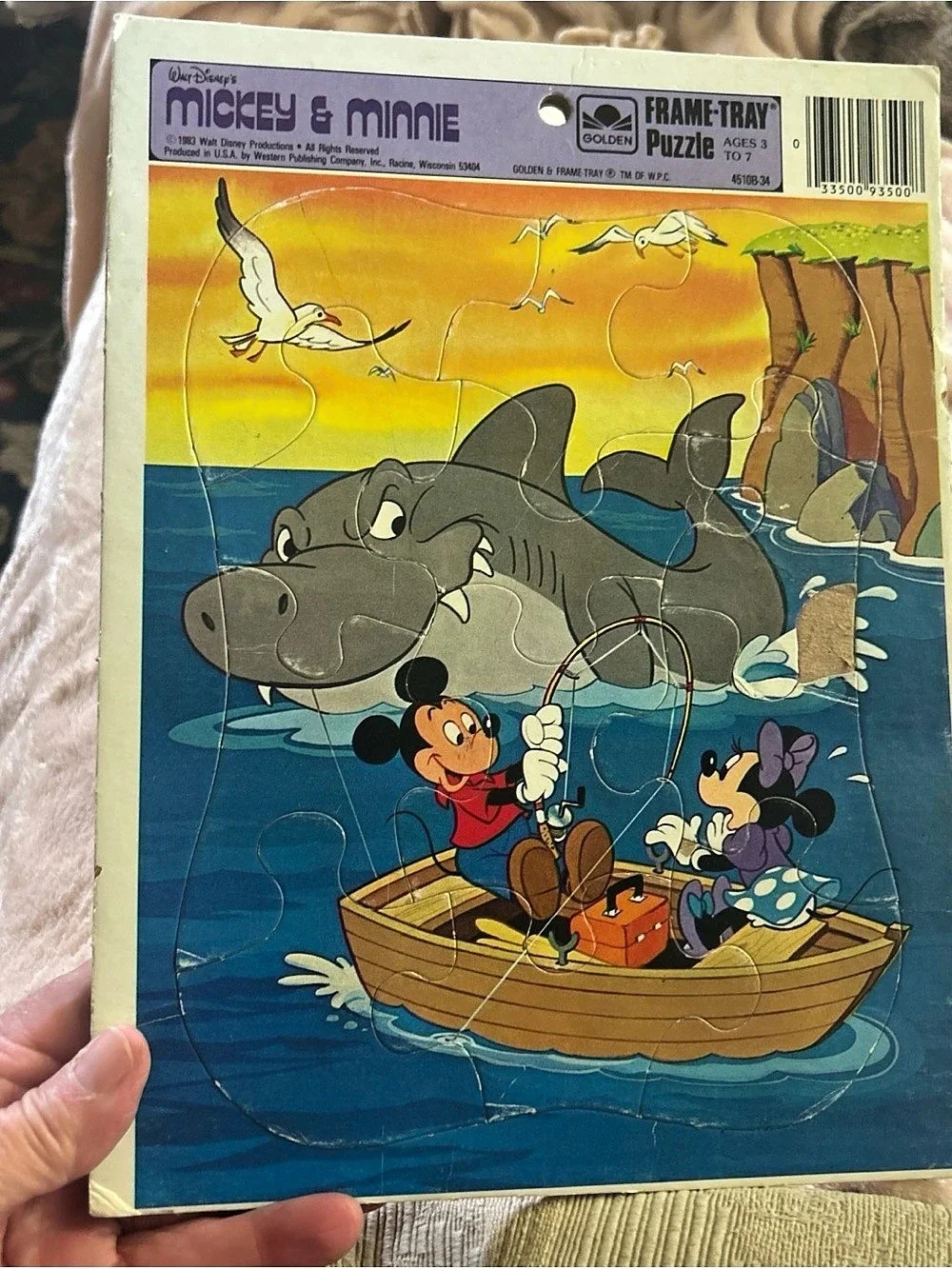 Golden Frame-Tray Puzzle Assortment Vintage Disney Multicolor Lot of 5 Vintage